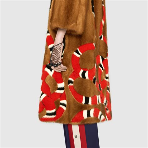 gucci fur coat women's|gucci winter coats with hoodie.